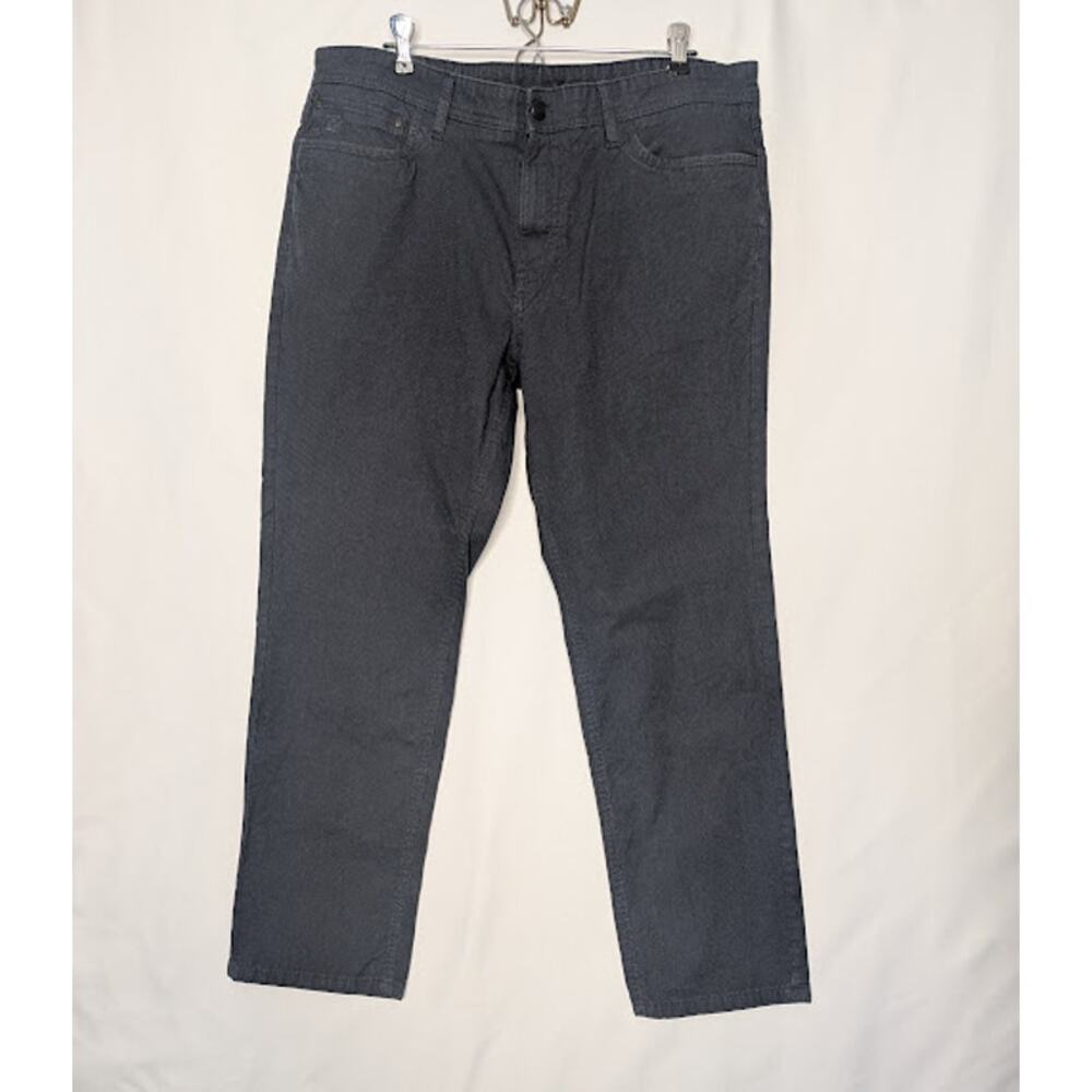 ENGLISH LAUNDRY Mens Blue Textured Cotton Twill Pants 38 X 30